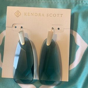 Silver & Blue Kendra Scott earrings
